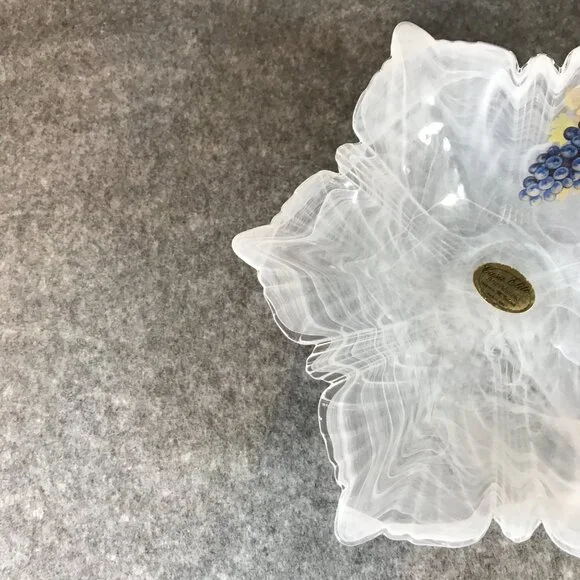 Murano Swirl White Bowl Casa Elite Arte Murano Designed by M. Valenti - Picture 5 of 7